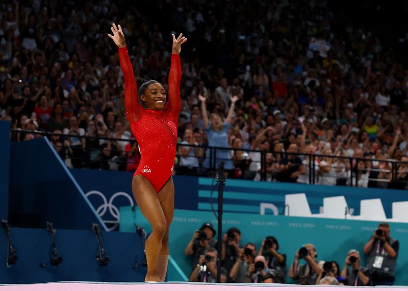 OlympicsGymnasticsAmerican Simone Biles wins women’s vault gold medal