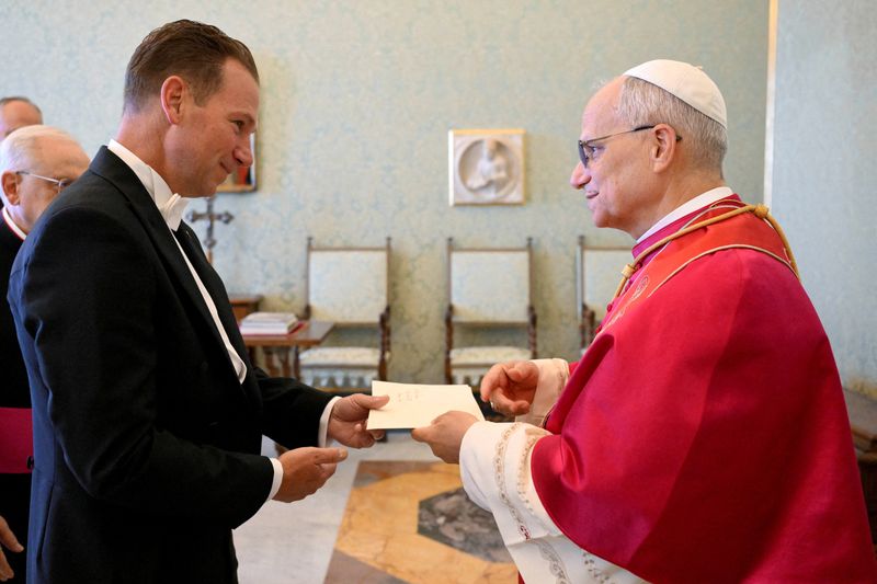 Trump’s Vatican envoy courts Pope Leo with a birthday cake