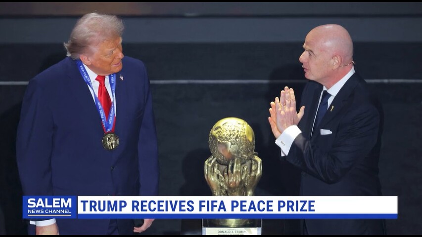Trump awarded new peace prize from FIFA