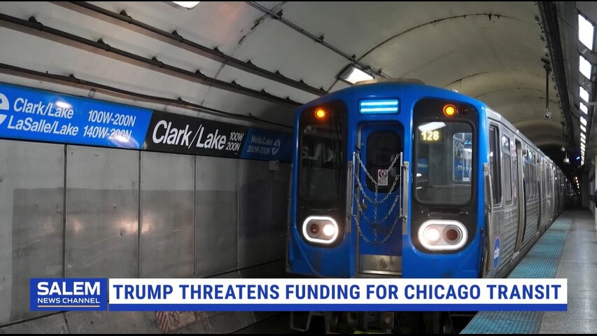 Trump threatens funding for Chicago transit after woman set on fire