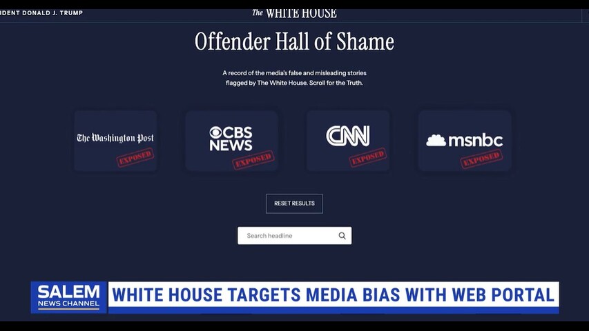 White House targets media bias with web portal